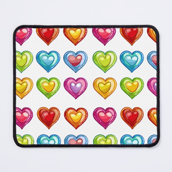 Item preview, Shiny Jewel Hearts Saint Valentine's Day - Colorful Glossy Gem Hearts Collection Art Print designed and sold by DesignArtist.ia.