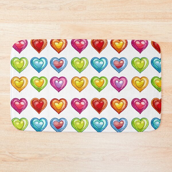 Item preview, Shiny Jewel Hearts Saint Valentine's Day - Colorful Glossy Gem Hearts Collection Art Print designed and sold by DesignArtist.ia.