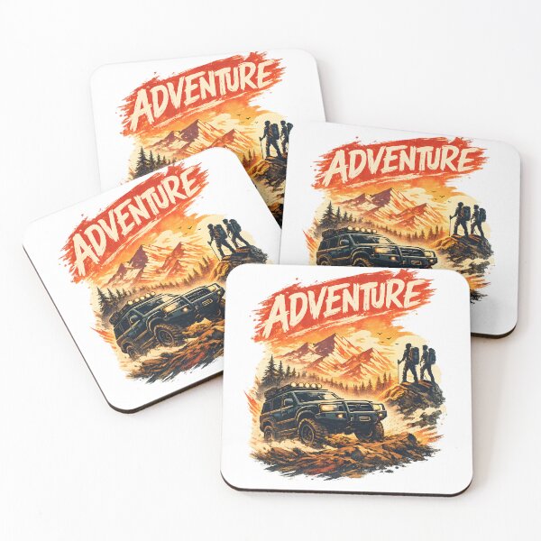 Item preview, Adventure Awaits: Off-Road 4x4 & Hiking Sunset Graphic designed and sold by Craftev.