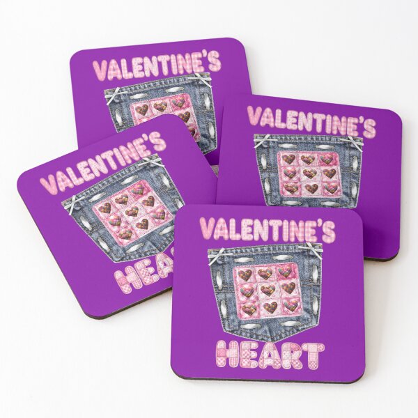 Item preview, Valentine’s Heart Denim Pocket Patchwork - Shabby Chic Country Style designed and sold by Italian Ink Studio.