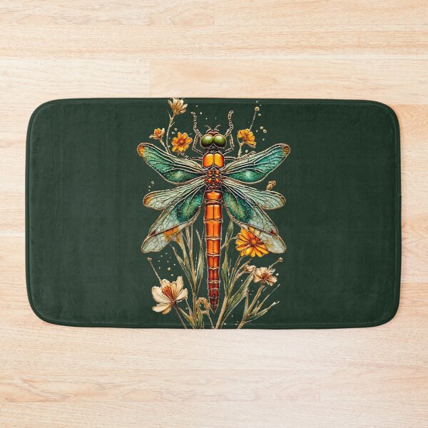 Item preview, Golden Dragonfly - Delicate Wings Botanical designed and sold by Shift-Bloom.