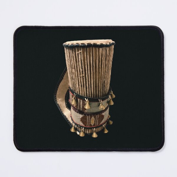 Item preview, Yoruba Talking Drum with Bells - Nigerian Percussion designed and sold by MammothArt.