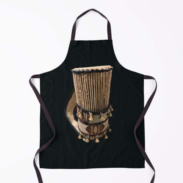 Item preview, Yoruba Talking Drum with Bells - Nigerian Percussion designed and sold by MammothArt.