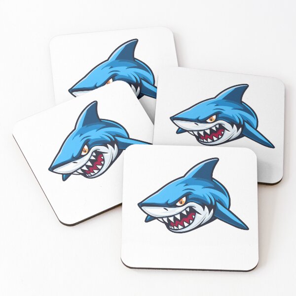 Item preview, Fierce Shark Mascot – Aggressive Ocean Predator Design designed and sold by Kavya Art.