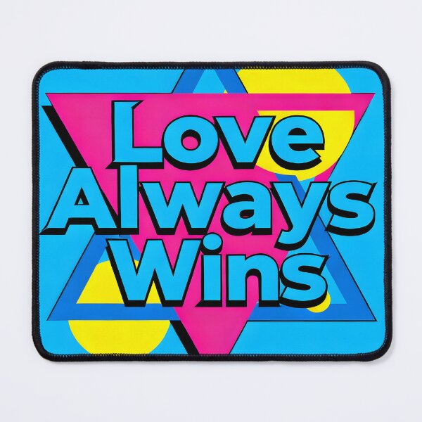 Item preview, Love Always Wins – Geometric Triangles and Circles Design designed and sold by FreeFromDefault.