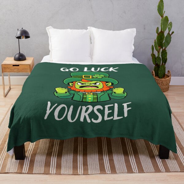 Item preview, Go Luck Yourself Angry Leprechaun Funny St. Patrick’s Day Design designed and sold by Maryna_Reine.