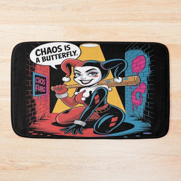 Item preview, Chaos Is a Butterfly - Harley Quinn Bat & Graffiti Art designed and sold by Midnight Veil Designs.