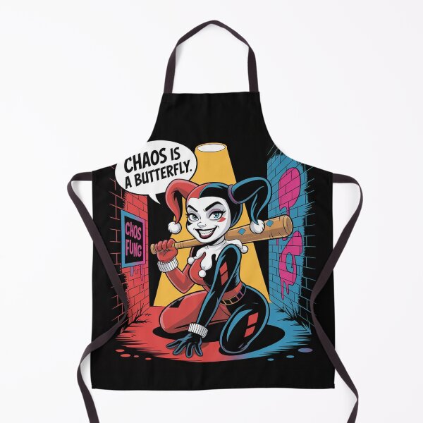 Item preview, Chaos Is a Butterfly - Harley Quinn Bat & Graffiti Art designed and sold by Midnight Veil Designs.
