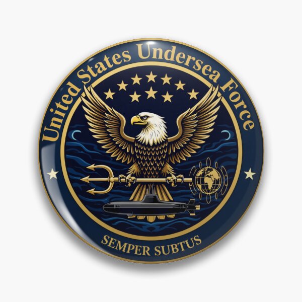 Item preview, Fictional US Undersea Force Seal Sticker - Navy Inspired designed and sold by octozap.