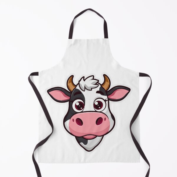 Item preview, Cute Kawaii Cow Face Cartoon – Adorable Farm Animal Illustration designed and sold by Kavya Art.