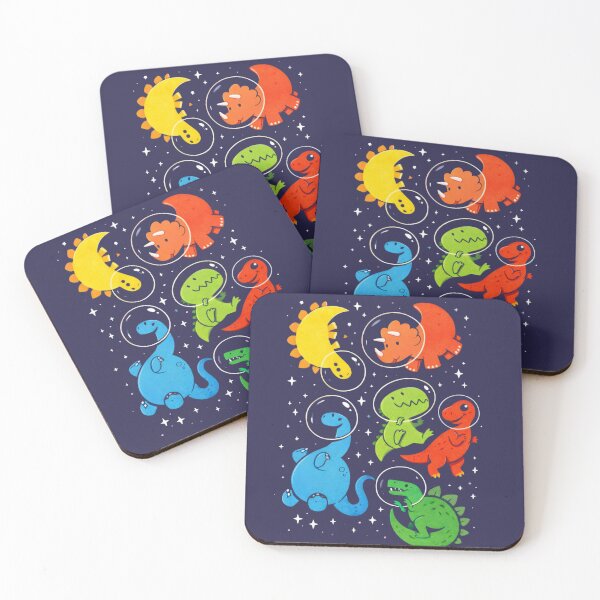 Item preview, Cute Space Dinosaurs – Colorful Astronaut Dino Design designed and sold by Maryna_Reine.