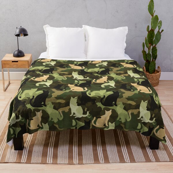 Item preview, Cute Forest Cat Camouflage Texture - Gift Ideas designed and sold by RoyalStarsPatts.