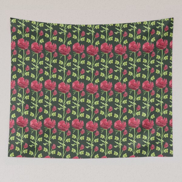 Item preview, Ranunculi Watercolour Painting Pattern designed and sold by rachelmcintyreart.