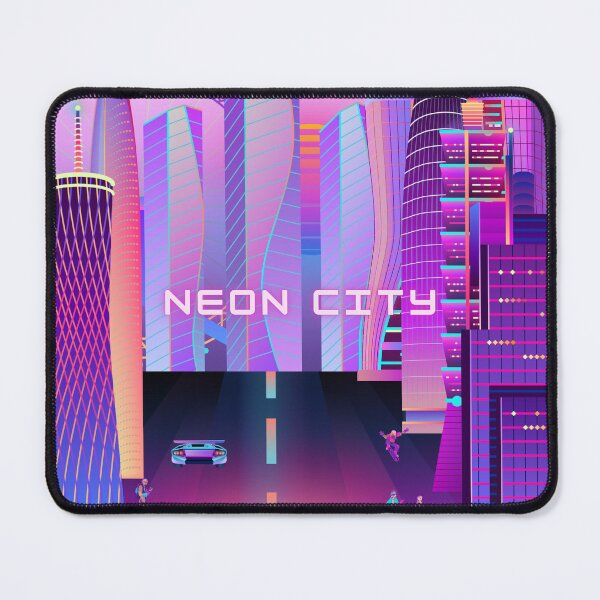 Item preview, City in neon designed and sold by lazie-artiste.