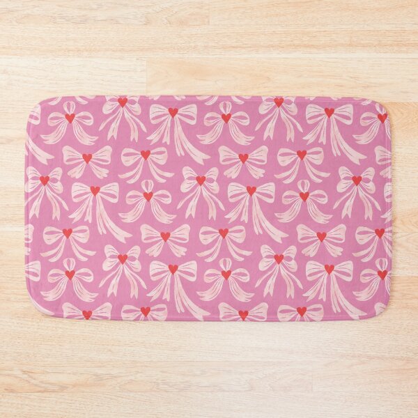 Item preview, Coquette heart bows pattern in pink an red designed and sold by Miss-Belle.