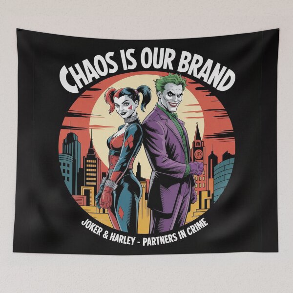 Item preview, Chaos Is Our Brand: The Joker & Harley Quinn Partners In Crime designed and sold by Midnight Veil Designs.