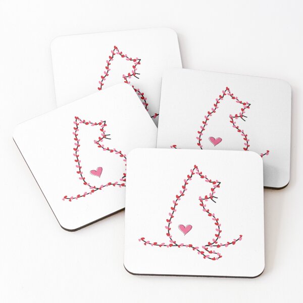 Item preview, Cat Valentine, Heart String Lights Love Cat, Minimalist Pet Lover, Trendy Cute Cat, Valentine's Day designed and sold by DesignDenDo ⭐⭐⭐⭐⭐.