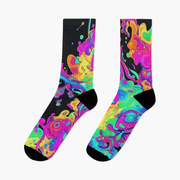 Item preview, Neon Cosmic Splash – Psychedelic Galaxy Pattern designed and sold by MonaRose_Art.