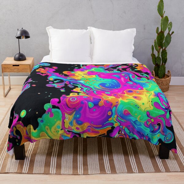 Item preview, Neon Cosmic Splash – Psychedelic Galaxy Pattern designed and sold by MonaRose_Art.