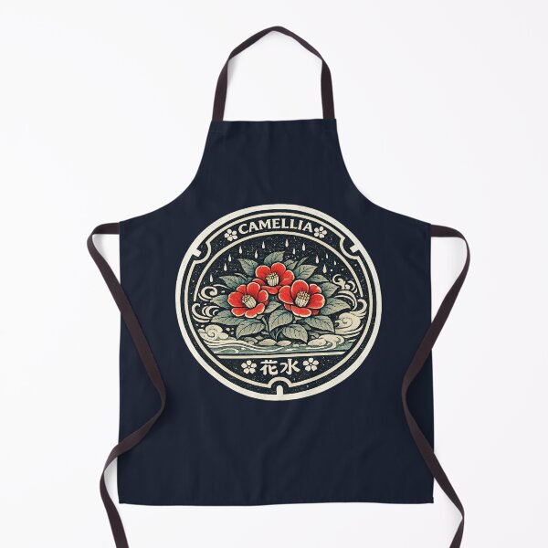 Item preview, Camellia Crest Manhole Cover Art designed and sold by Planthem.