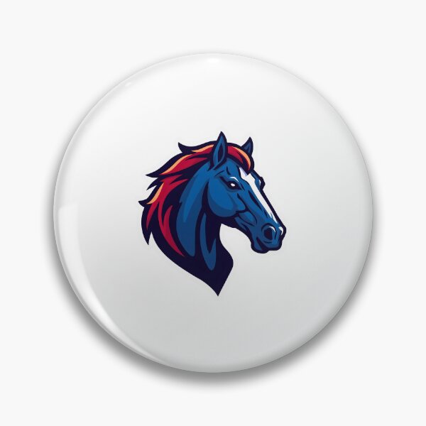 Item preview, Fierce Blue Stallion Mascot – Powerful Horse Logo Illustration designed and sold by Kavya Art.