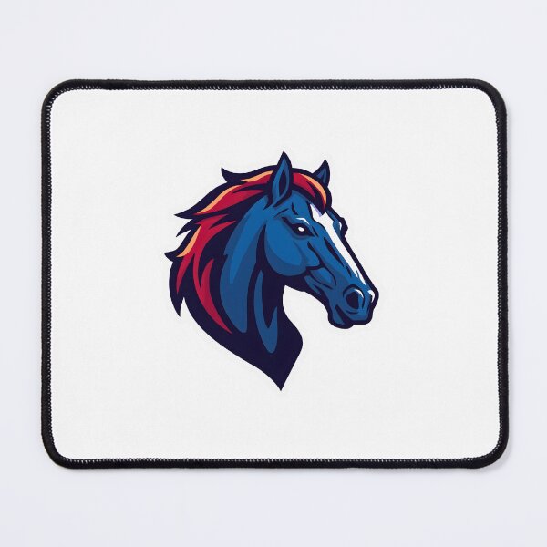 Item preview, Fierce Blue Stallion Mascot – Powerful Horse Logo Illustration designed and sold by Kavya Art.