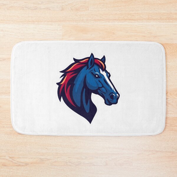 Item preview, Fierce Blue Stallion Mascot – Powerful Horse Logo Illustration designed and sold by Kavya Art.