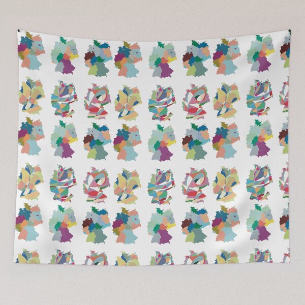 Item preview, Germany Map Poster — Abstract Colourful Art designed and sold by iampaulmorris.