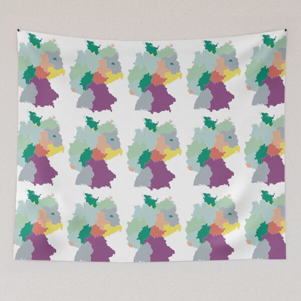 Item preview, Germany Map Sticker — Abstract Colourful Art designed and sold by iampaulmorris.