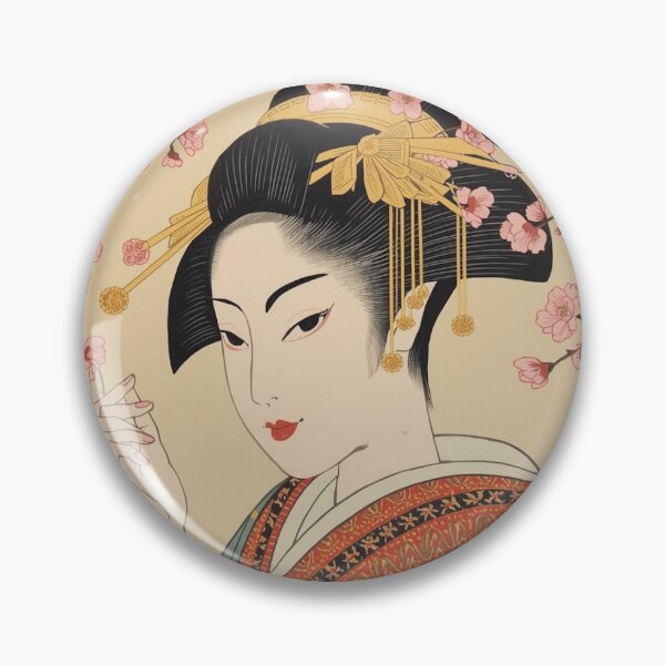Item preview, Japanese Ukiyo-e Geisha Portrait with Cherry Blossoms designed and sold by Vandy Fullam.