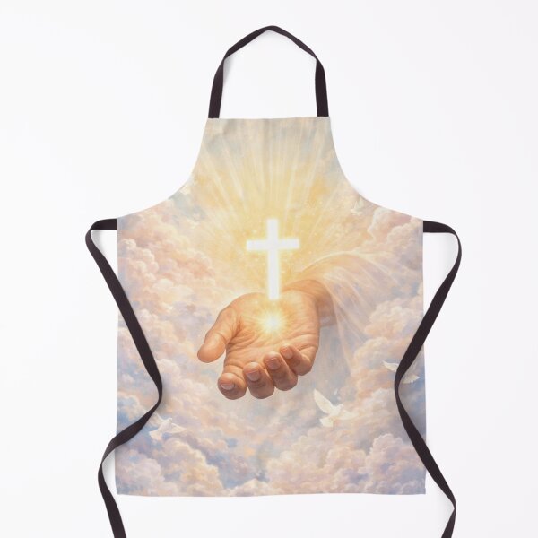 Item preview, Christian Faith Wall Art Spiritual Light Cross Poster Peaceful Religious Artwork designed and sold by TrackinDaTrends.
