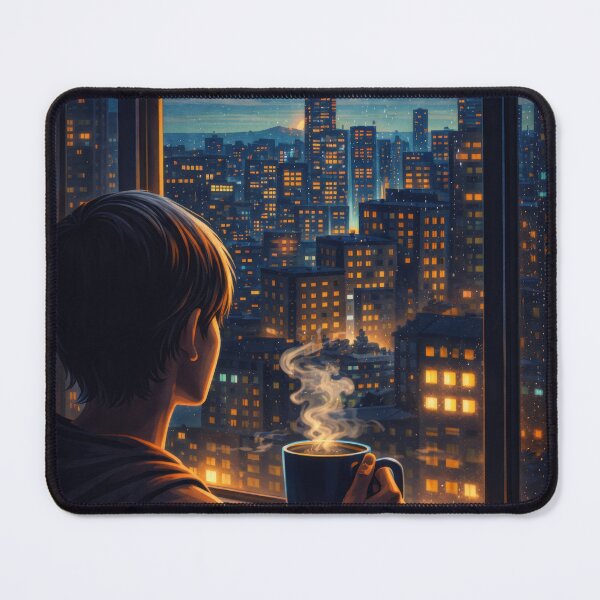 Item preview, Late-night coffee with a city view designed and sold by DaGont Creative.