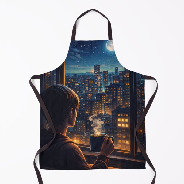 Item preview, Late-night coffee with a city view designed and sold by DaGont Creative.