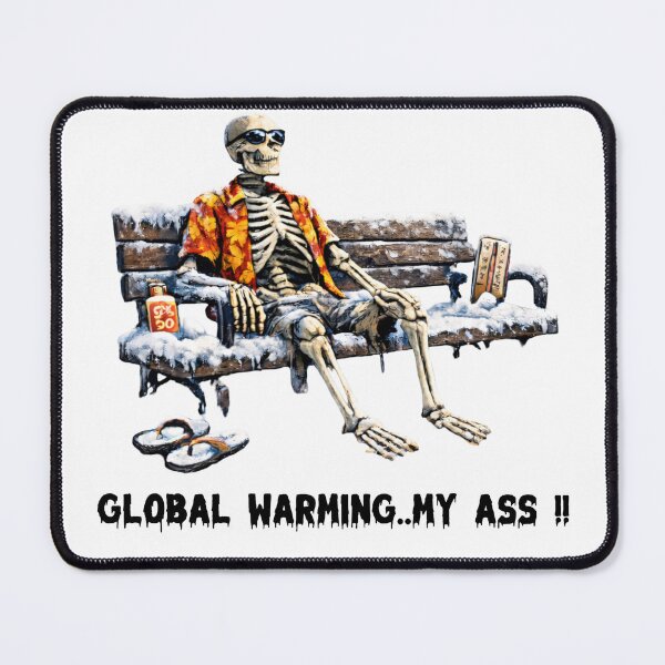 Item preview, Global Warming, Skeleton, Snow, Icicles, Sun Glasses, Bench. designed and sold by treesdesign.