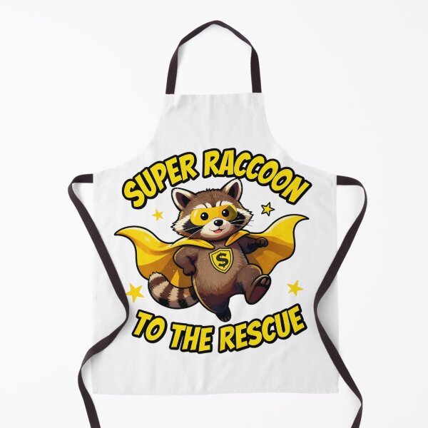 Item preview, Super Raccoon To The Rescue Cartoon Animal designed and sold by CeliaZnx.