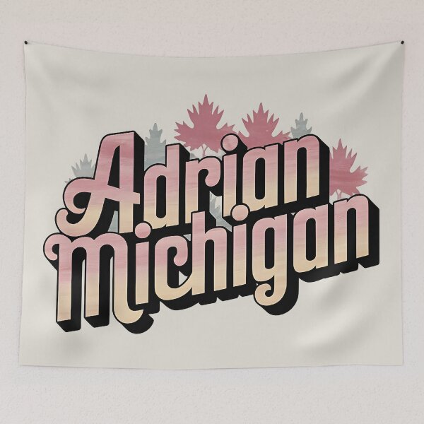 Aperçu de l'œuvre Adrian, Michigan, Adrian Mi, Adrian Michigan créée et vendue par MoMidoStore.