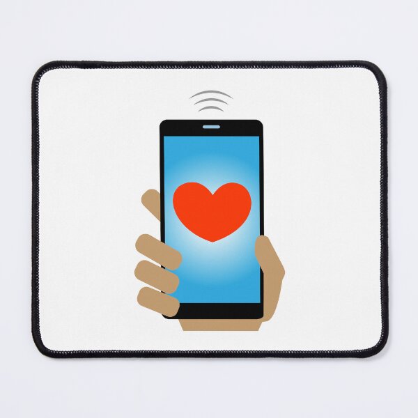 Item preview, Valentine heart on the mobile phone screen designed and sold by andbeldesign.