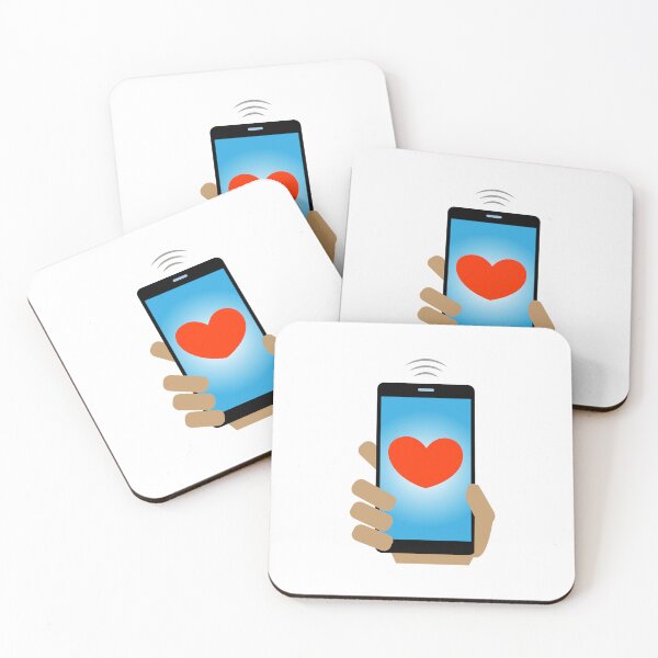 Item preview, Valentine heart on the mobile phone screen designed and sold by andbeldesign.