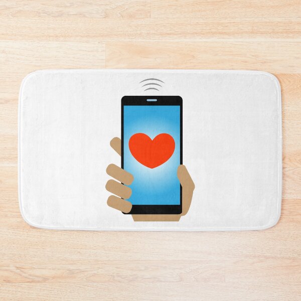 Item preview, Valentine heart on the mobile phone screen designed and sold by andbeldesign.
