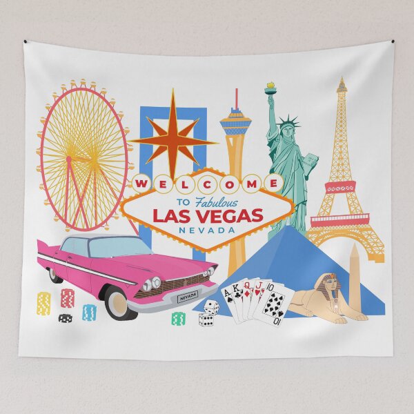 Item preview, Illustration Welcome to fabulous Las Vegas Nevada Usa City designed and sold by mizam.