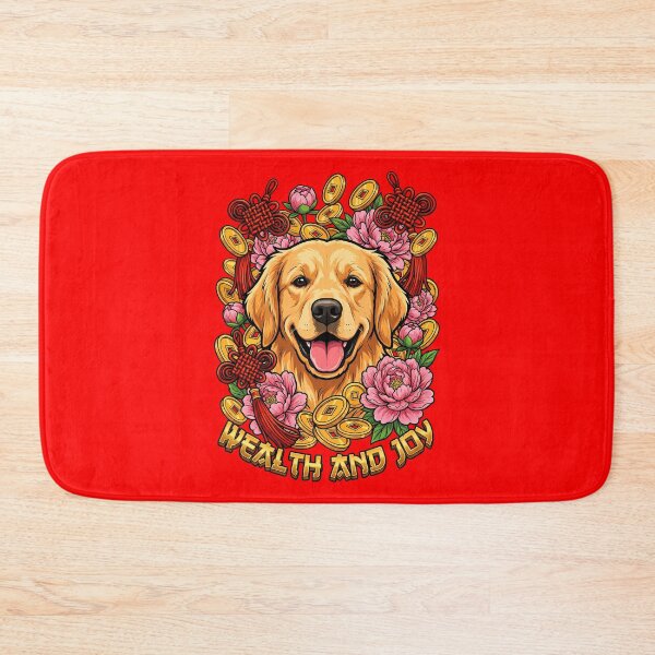 Artikelvorschau, Golden Retriever Wealth and Joy CNY entworfen und verkauft von Tong4130.