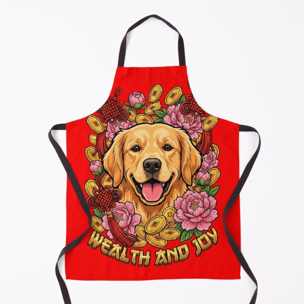 Artikelvorschau, Golden Retriever Wealth and Joy CNY entworfen und verkauft von Tong4130.