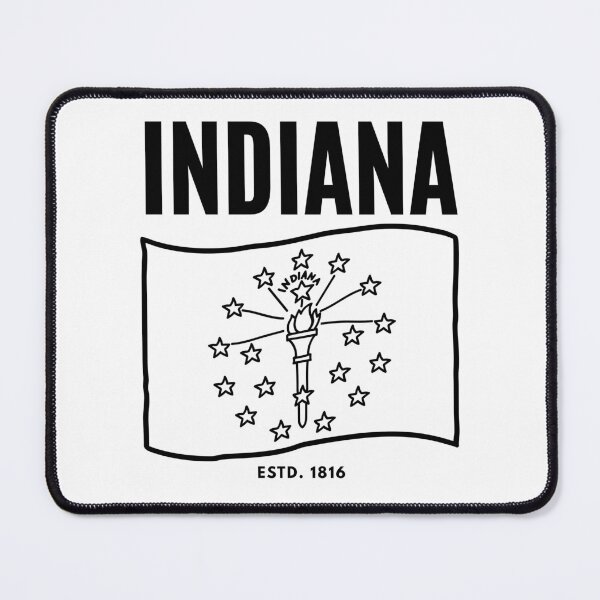 Item preview, Indiana flag USA designed and sold by Peerless-Prime.