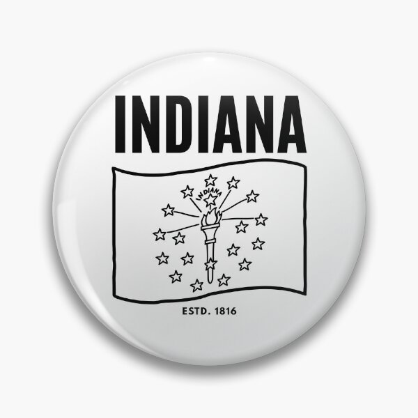 Item preview, Indiana flag USA designed and sold by Peerless-Prime.