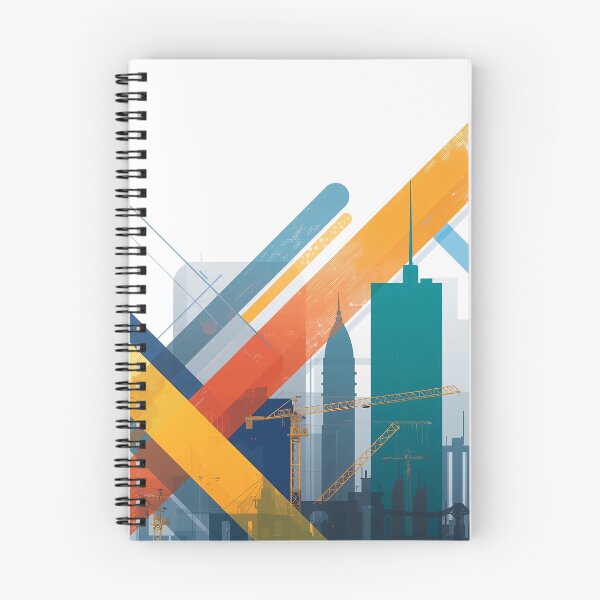 Item preview, Modern Abstract City Construction Geometry designed and sold by KiraChie.