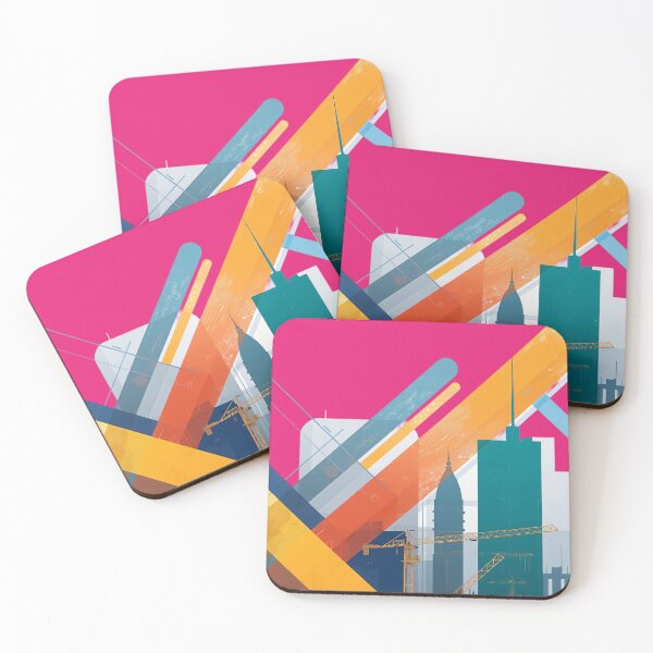 Item preview, Modern Abstract City Construction Geometry designed and sold by KiraChie.