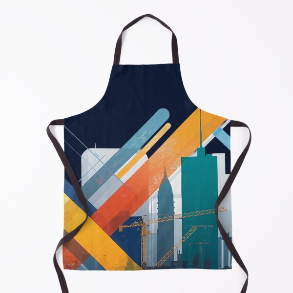 Item preview, Modern Abstract City Construction Geometry designed and sold by KiraChie.