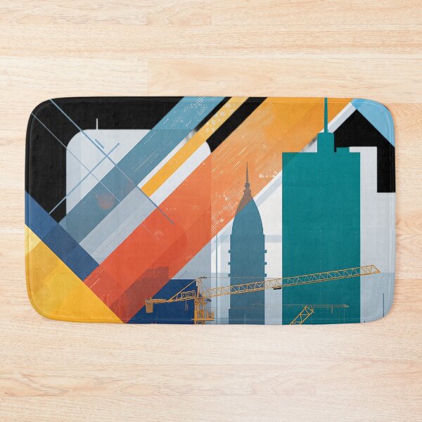 Item preview, Modern Abstract City Construction Geometry designed and sold by KiraChie.