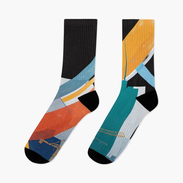 Item preview, Modern Abstract City Construction Geometry designed and sold by KiraChie.