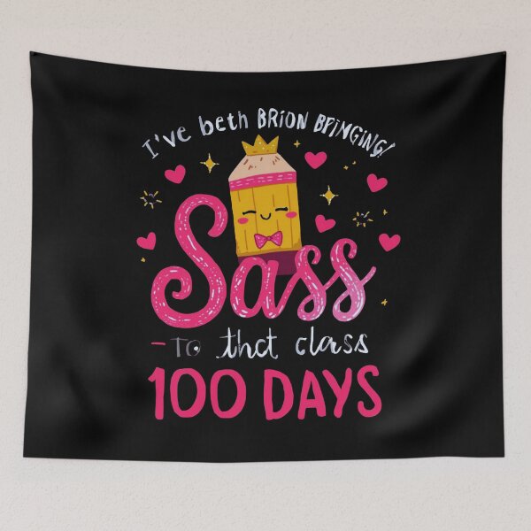 Item preview, Bringing Sass to The Class for 100 Days of School shirt designed and sold by Niya-2026.